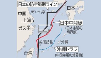 日本防空识别区的划定,其不但包括钓鱼岛,还跨越日本自己主张的东海