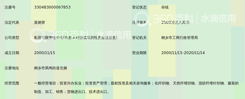 浙江嘉名控股有限公司_360百科