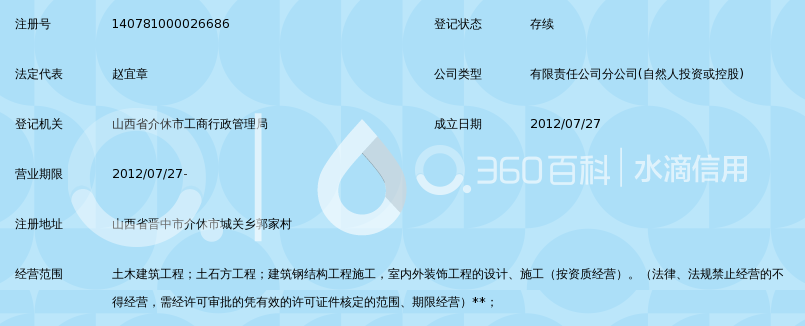 山西太岳建筑工程有限公司介休分公司_360百