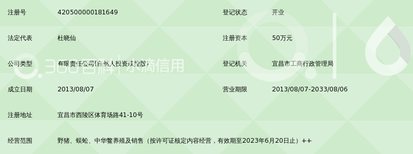 宜昌市陆野特种养殖产品销售有限公司_360百