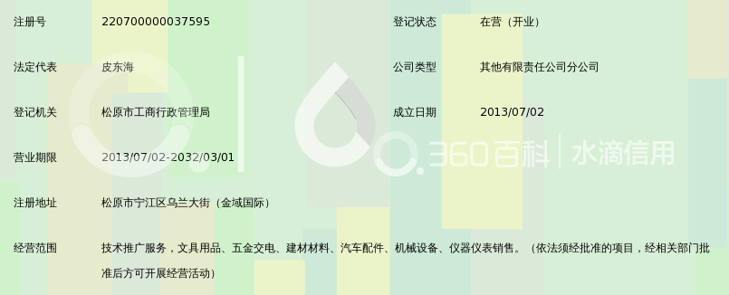 北京汇丰兆达科技有限公司松原分公司_360百