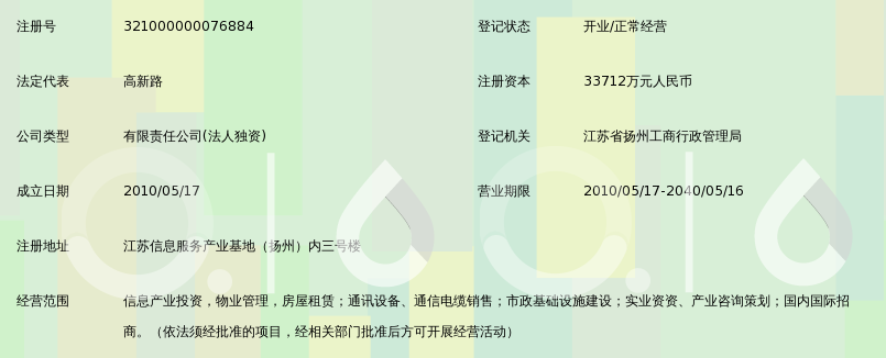 扬州广硕信息产业发展有限公司_360百科