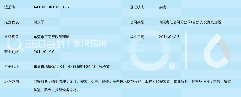 东莞市莞泰保安服务有限公司第二分公司_360