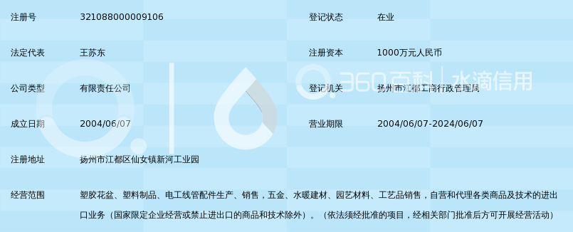 扬州市中环高科技塑业有限公司_360百科