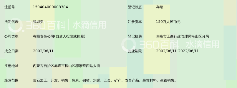 赤峰市天马萤石工业开发有限责任公司_360百