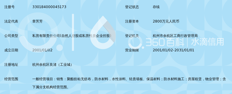 杭州绿都防水材料有限公司_360百科