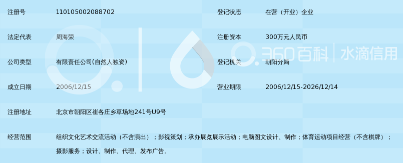 北京红森林影视文化传播有限公司_360百科