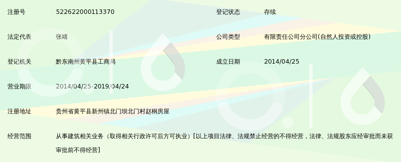 重庆薄西建筑劳务有限公司黄平分公司_360百