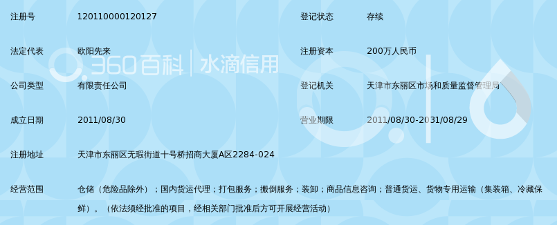 天津鑫勇物流有限公司_360百科