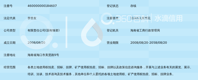 海南佳源土地矿产资源拍卖有限公司_360百科