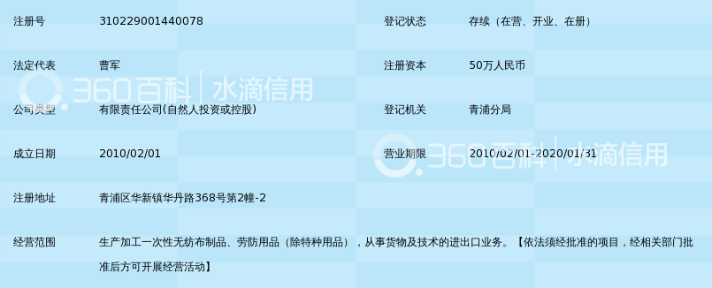 上海晨沁卫生用品有限公司_360百科
