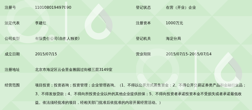 北京信颂商祺投资有限公司_360百科