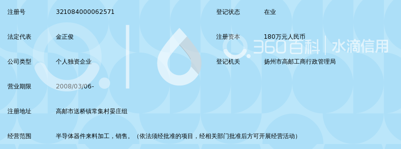 高邮市金正半导体器件厂_360百科