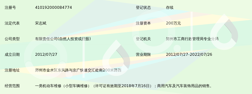 郑州京广人和汽车修理服务有限公司_360百科