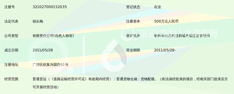 扬州昊广物流有限公司_360百科