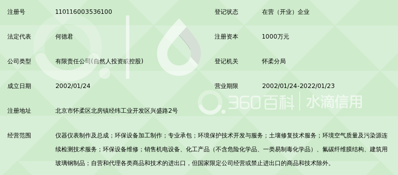 北京沃太斯环保科技发展有限公司_360百科