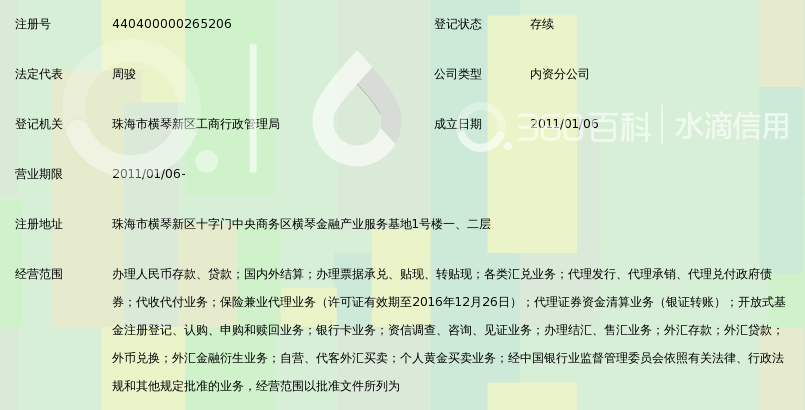 中国工商银行股份有限公司横琴分行_360百科