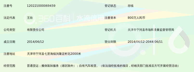 天津市海内通达货运有限公司_360百科