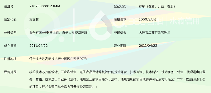 大连阿尔法模拟技术股份有限公司