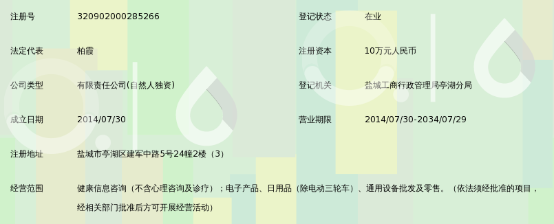 盐城侨亚康颐健康信息咨询有限公司_360百科