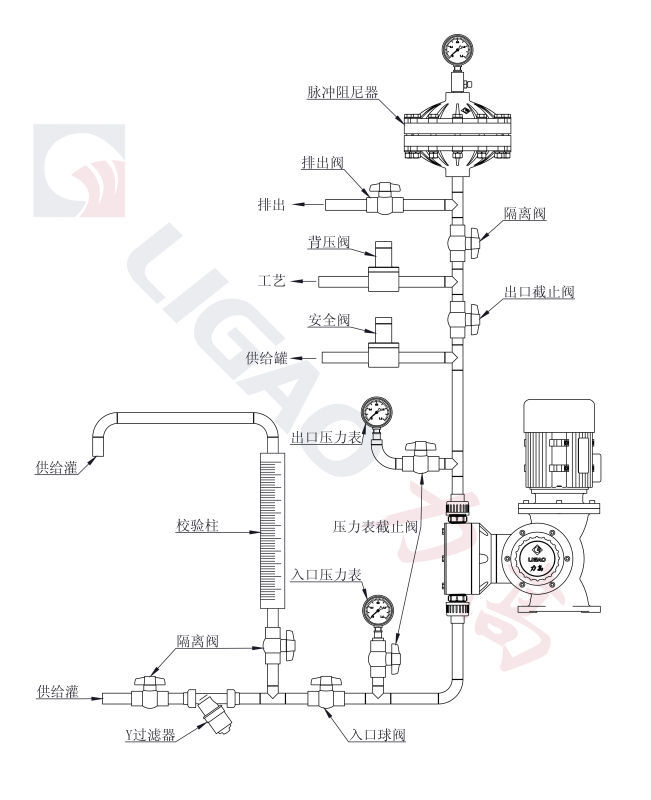 计量泵理想安装图
