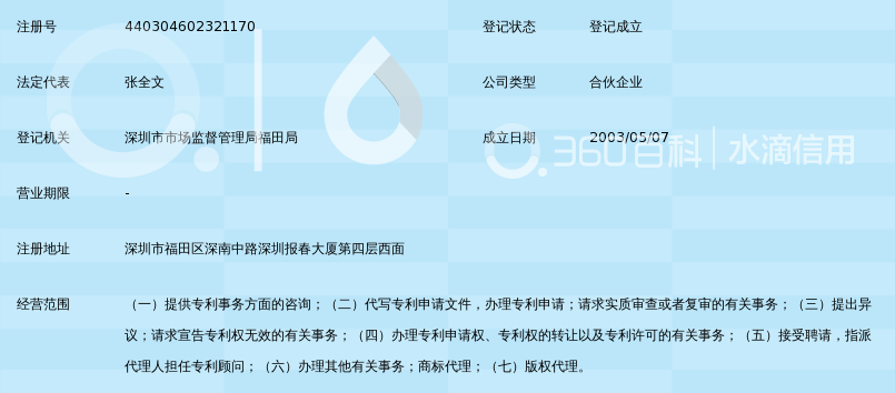 深圳中一专利商标事务所_360百科