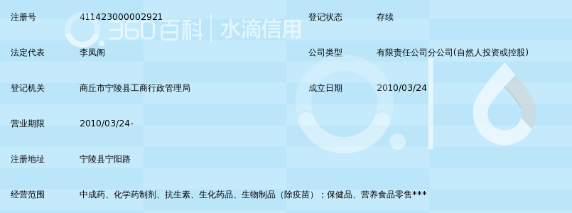 宁陵县华杰医药有限公司恒康大药房_360百科