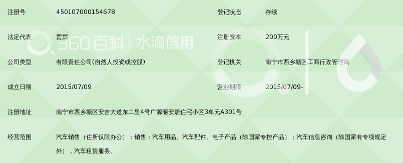广西快三步汽车销售服务有限公司_360百科