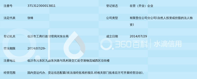 山东德邦物流有限公司临沂河东区分公司_360