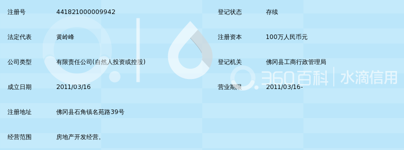 佛冈嘉鸿房地产开发有限公司_360百科