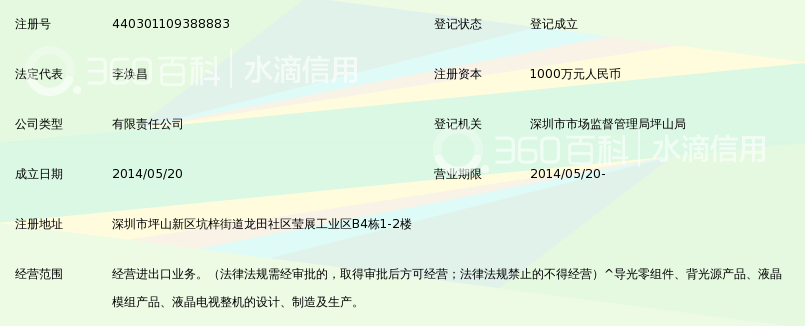 深圳市昌红光电科技有限公司_360百科